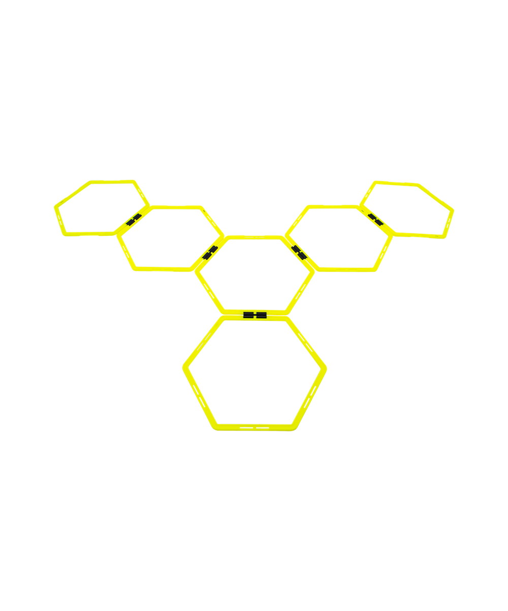 Набор шестиугольных напольных обручей Agility Hoops JA-216, 6 шт.