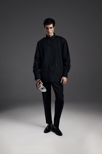 Рубашка-фрак унисекс, черный