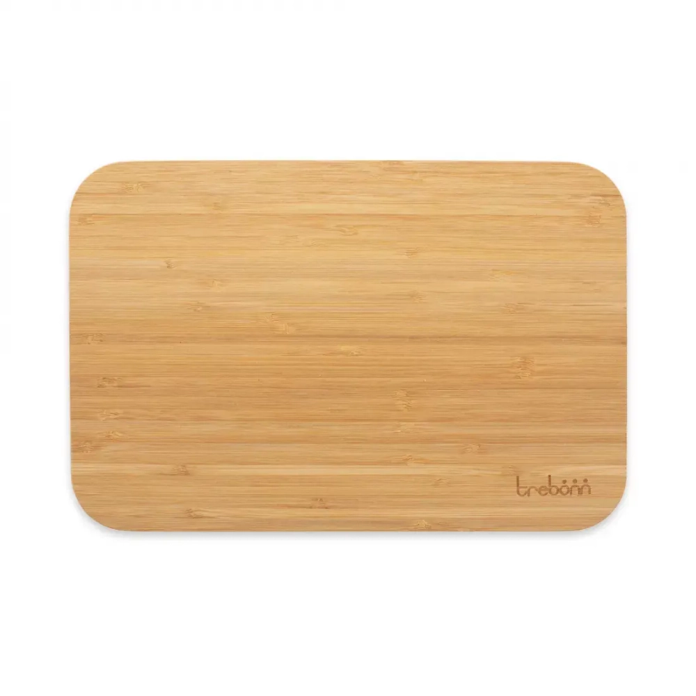 Набор кухонный 6 предметов: 4 ножа в подставке + доска разделочная 30х20см