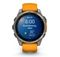Умные часы Garmin Fenix 8, 47 мм, AMOLED, Sapphire Titanium with spark orange/graphite silicone band