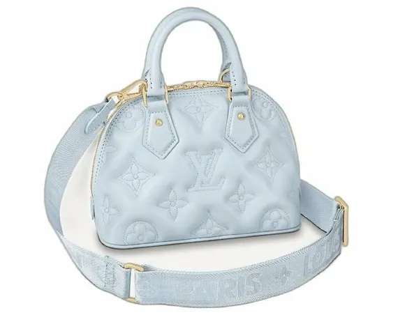 Сумка Louis Vuitton Alma BB голубой