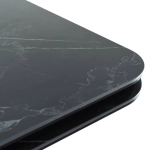 Стол Bradex Home Arthur раскладной 120-184x80x75см, керамогранит чёрный мрамор Greys Black, чёрный