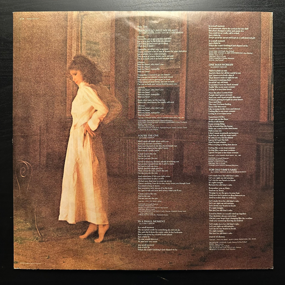 Carly Simon - Boys In The Trees (США 1978г.)