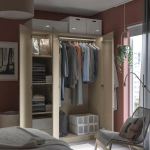 Гардероб - PAX / FORSAND IKEA/ПАКС/  ФОРСАНД ИКЕА,  201х150 см, бежевый