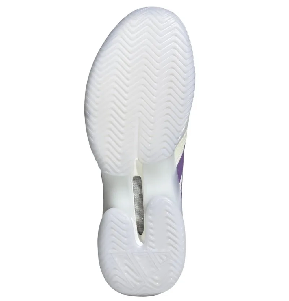 Мужские кроссовки теннисные Adidas Barricade 14 M - off white/active purple/cloud white