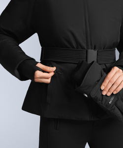 Oysho Водонепроницаемая утепленная куртка Primaloft® SKI, черный