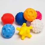 6940986 Подарочный набор развивающих мячиков «Ёлочный шар голубой» 7 шт.