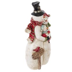 GAEM Фигурка декоративная "Снеговики", L18 W9 H31 см