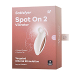 Белый вибростимулятор клитора 9см Satisfyer Spot On 2