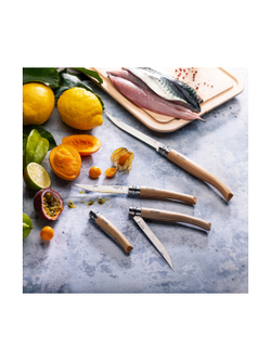 Нож филейный Opinel №8, нержавеющая сталь, рукоять из дерева бука