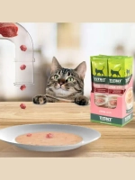 Крем-суп для кошек TiTBiT с кусочками телятины. 16 порций