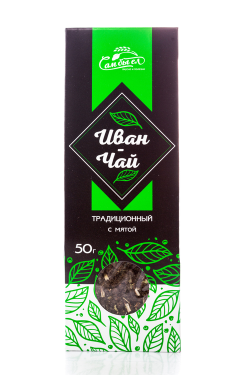Иван-чай ферментированный с Мятой 50 г / картон / Сам бы ел