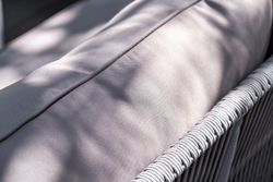 "Канны" модульная угловая лаунж-зона из роупа (веревки), цвет светло-серый