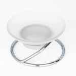 Мыльница настольная круглая хром LIDER Турция