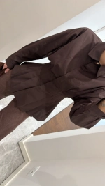 Рубашка из хлопка приталенная