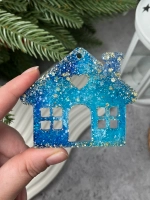 Новогодняя елочная игрушка Домик