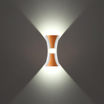 Уличный настенный светодиодный светильник 358937 STREET NT22 белый/золото IP54 LED 4000К 12W 85-265V CALLE