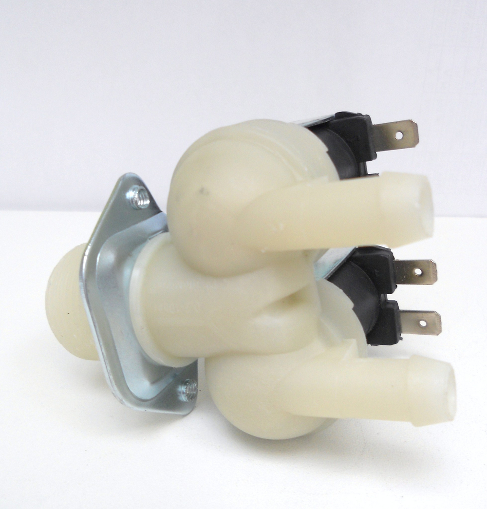 Электромагнитный заливной клапан 2W180 к стиральной машине Индезит/Аристон, LG, Samsung, Hansa,Beko, Candy, Whirpool