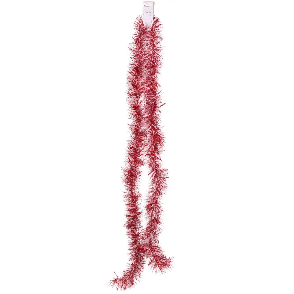 Мишура 2 м 9 см «Снежное сияние», Красный