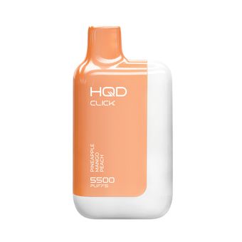 HQD Click 5500 Ананас Манго Персик - Pineapple Mango Peach (устройство с картриджем)
