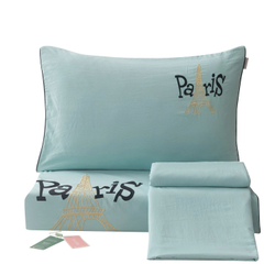 Комплект постельного белья Mood of Paris на резинке MPR003, Евро, простыня 160x200