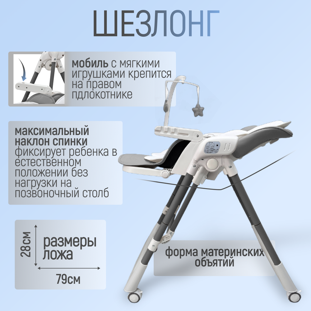 Стульчик-электрокачель Frida 5в1