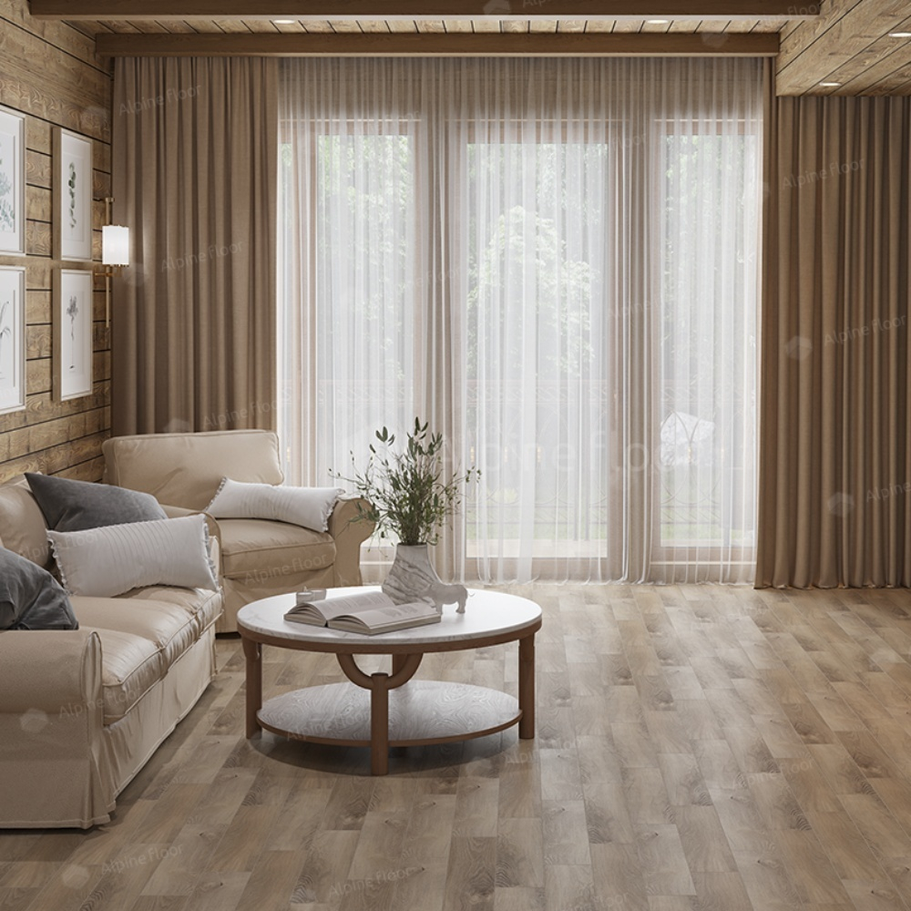 Кварцвиниловая плитка Alpine Floor Parquet Premium ECO 19-17 Дуб Природный Изысканный