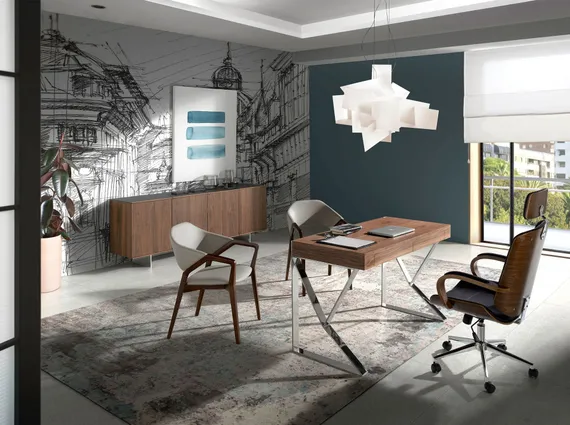 Письменный стол с ящиками Angel Cerda 3015, орех