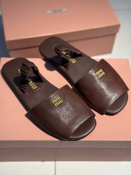 Шлепанцы MIU MIU