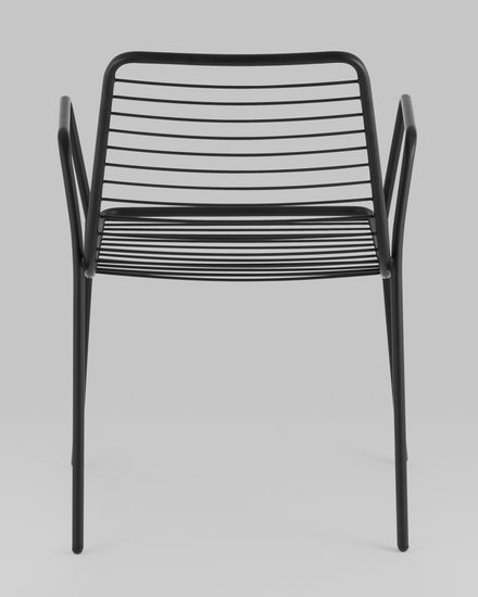 Стул с подлокотниками Дели металл черный