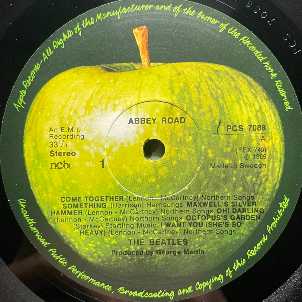 The Beatles ‎– Abbey Road (Швеция 1978г.)