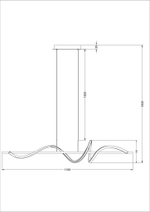 Подвесной светодиодный светильник Arte Lamp TWISTED A4587SP-30BK