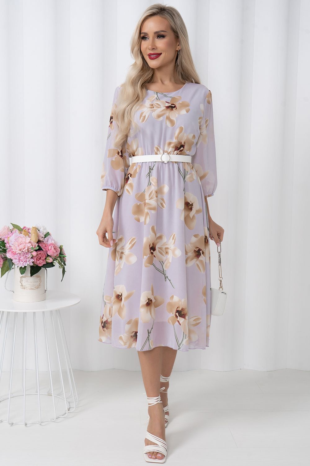 Платье Эрин (пудровая сирень) Р11-1216/2 Nikol