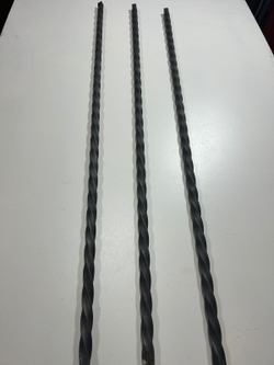 Кованый элемент торсион 1000мм квадрат полнотелый 14х14мм