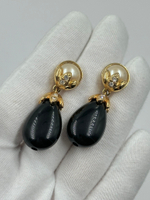 Серьги с чёрными подвесками Avon