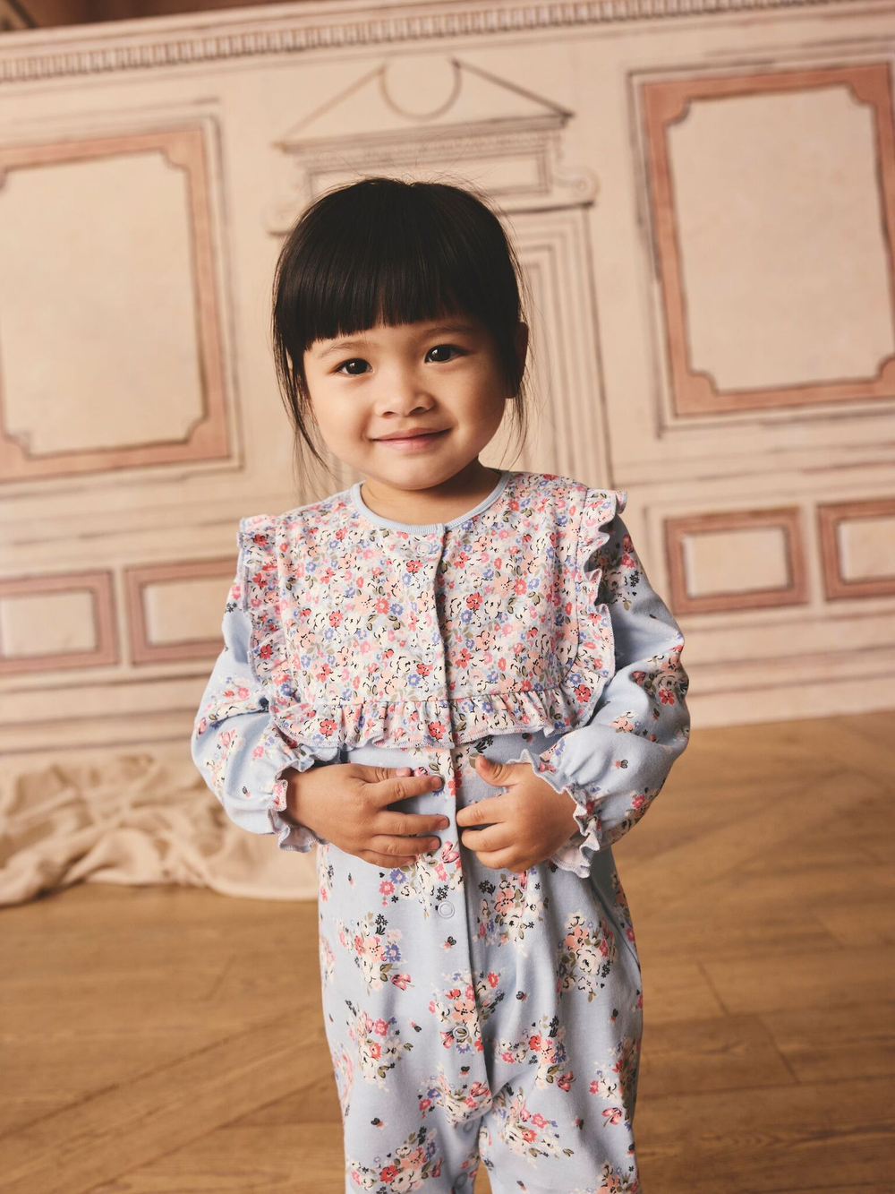 Комбинезон / Cлип для малышей Next B25-586, 3 шт., Розовый, Голубой