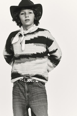 ZARA ТРИКОТАЖНЫЙ СВИТЕР, ЭКРЮ