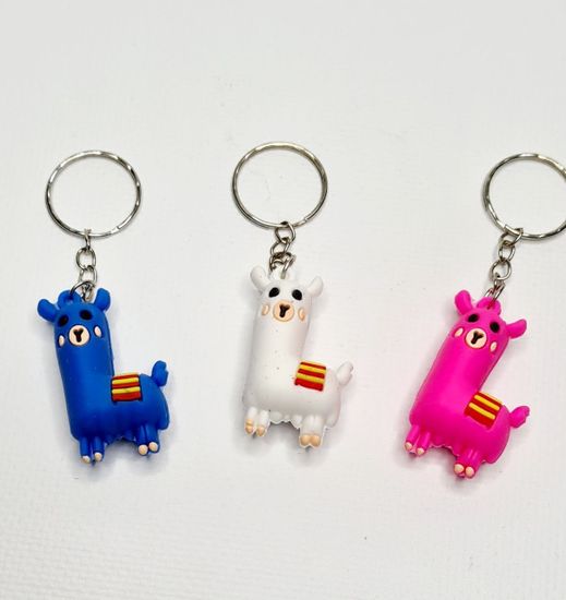 Набор резиновых брелков Лама, 3 штуки