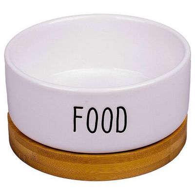 Миска керамическая КерамикАрт Food белая 340 мл