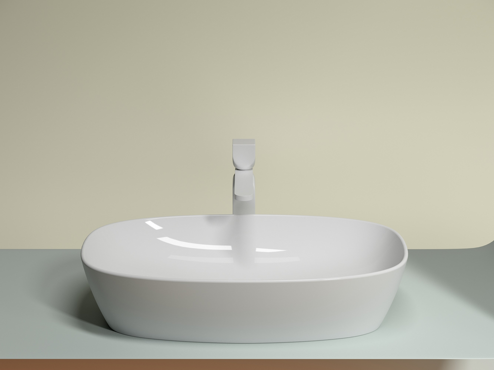 Умывальник чаша накладная овальная Element 610x385x140мм
