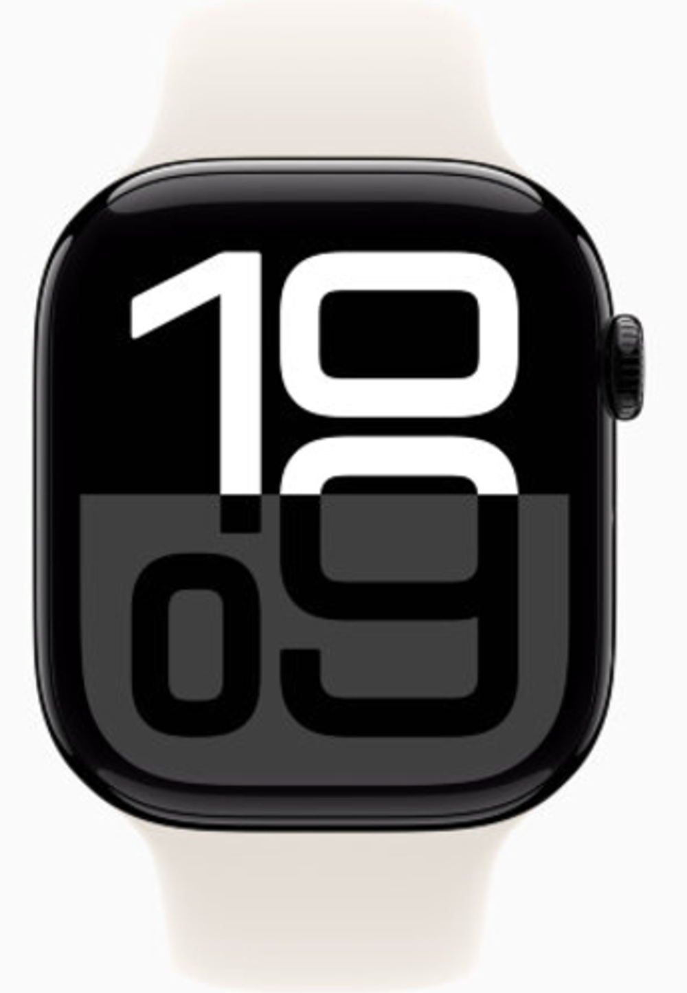 Apple Watch Series 10 42mm Rose Gold Aluminum Case with Starlight Sport Band (S/M)