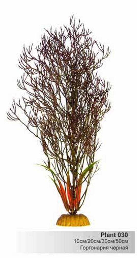 Пластиковое растение Горгонария чёрная 20см
