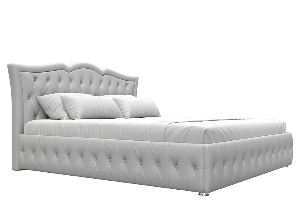 Кровать интерьерная Герда 180, Белый, Экокожа, 108354