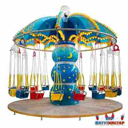 Детская цепочная карусель «Лунный вальс», 16 мест, 5×5×4,5 м