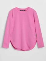 Розовый лонгслив для девочки