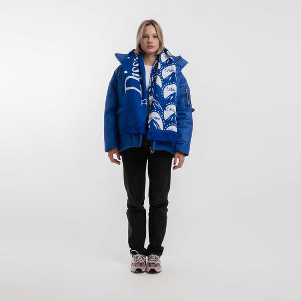 Шарф "DZ" Двусторонний Сине-Белый - фото 3