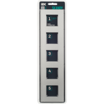 SKANDY Рамка 5-местная SK-F35S металл серебряный IEK