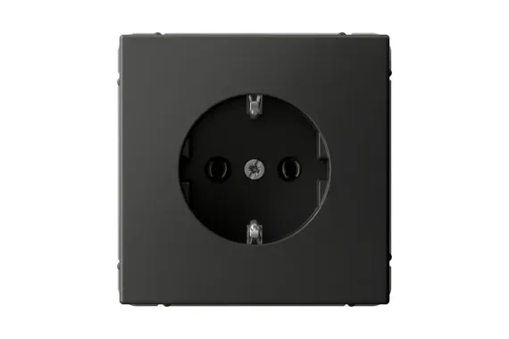 Розетка Systeme Electric ARTGALLERY с заземлением базальт 40210