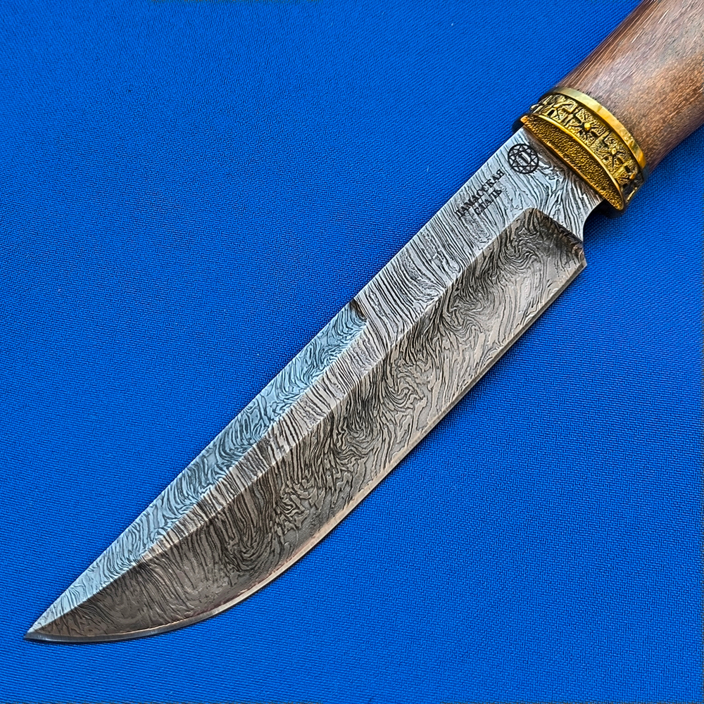 Подарочный нож Кадет Дамаск, литьё латунь