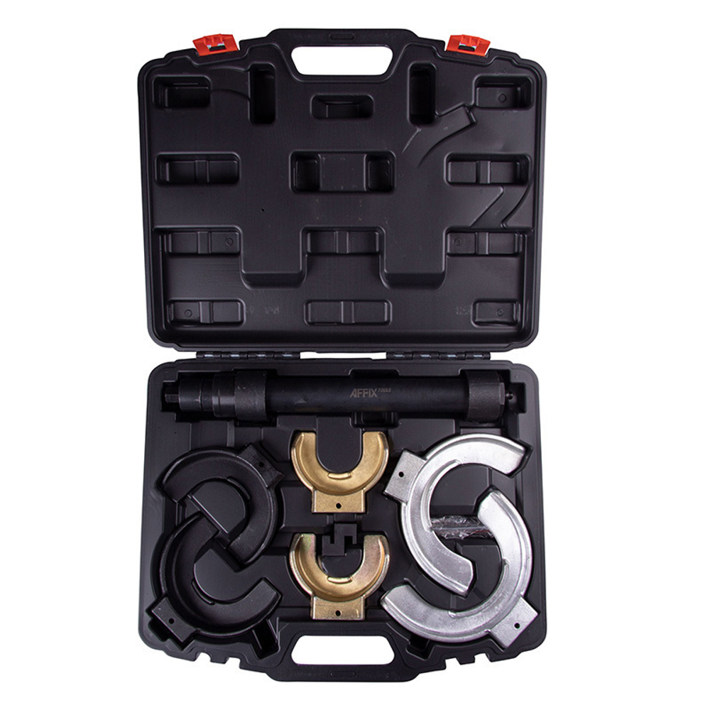 AFFIX (AF10000008C) Стяжка амортизаторных пружин, кованые U-образные держатели, кейс, 8 предметов